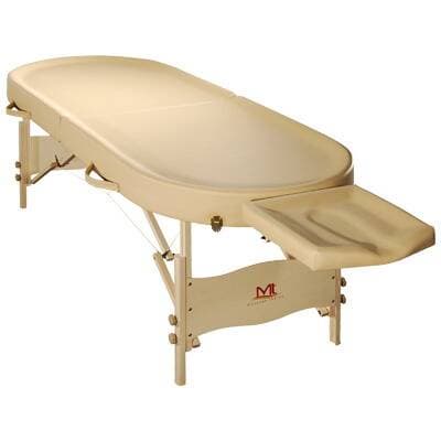 Mirage_Oval Wooden Portable Massage Table